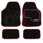 Sakura VR Cerise Embroidered Edging Car Mat Set (Front & Rear) Universal Sakura  - Dynamic Drive