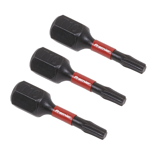 Sealey TRX-Star* T10 Impact Power Tool Bits 25mm 3pc AK8215 Sealey - Dynamic Drive