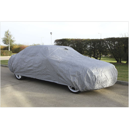 Sealey Car Cover Large 4300 x 1690 x 1220mm CCL Sealey - Dynamic Drive