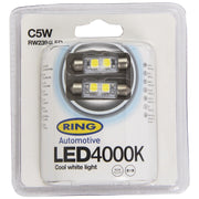 Ring Automotive RW2394LED 12V C5W 4000K Ring Cool White Led (239) Ring Automotive - Dynamic Drive