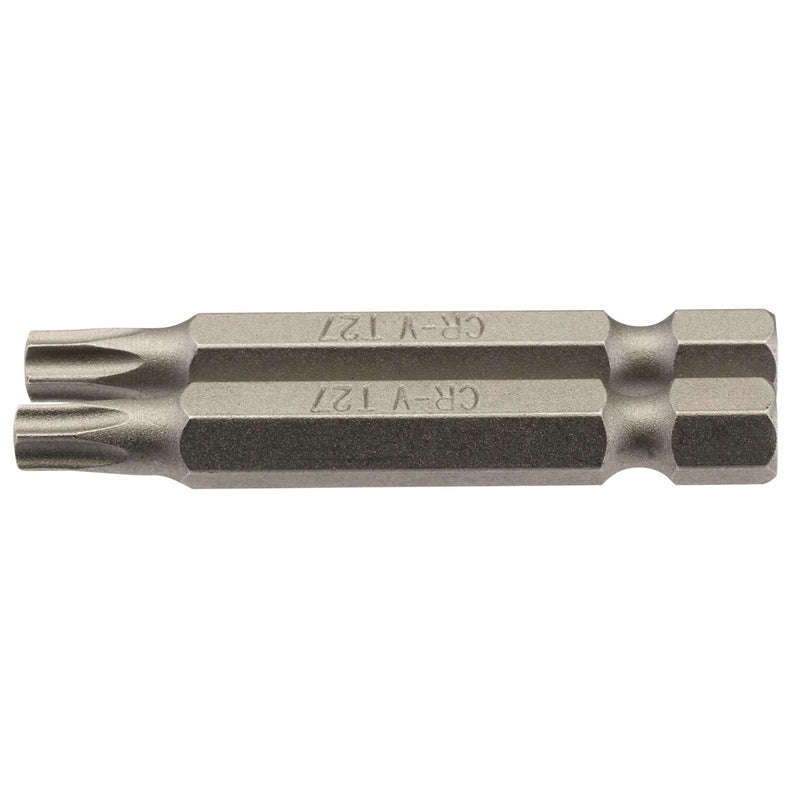 Draper TX-STAR Insert Bit, 1/4" Hex, 50mm Long, T27 (Pack of 2) Draper - Dynamic Drive
