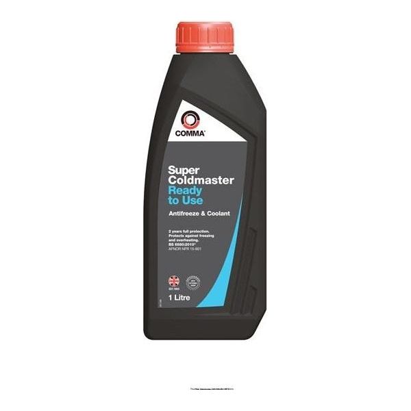 Comma Super Coldmaster Antifreeze & Coolant - Ready To Use - 1 Litre Comma  - Dynamic Drive