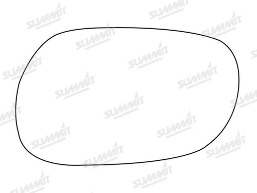 Summit Stick-On Standard Mirror Glass fits Mitsubishi Lancer LHS Summit - Dynamic Drive