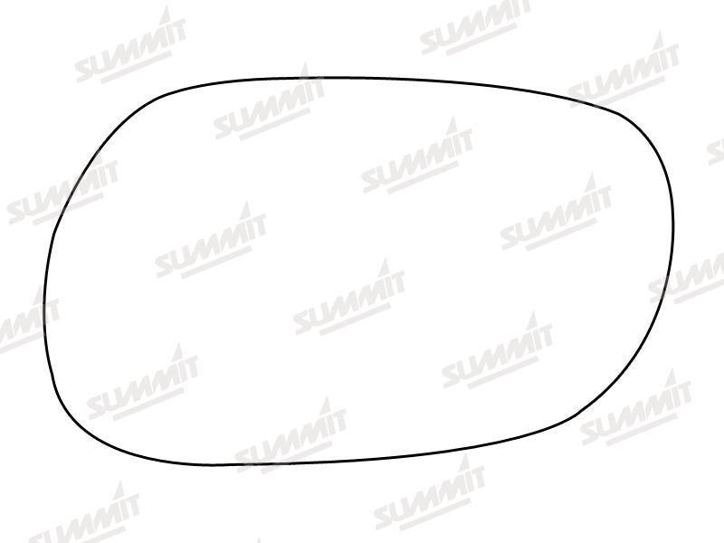 Summit Stick-On Standard Mirror Glass fits Mitsubishi Lancer LHS Summit - Dynamic Drive