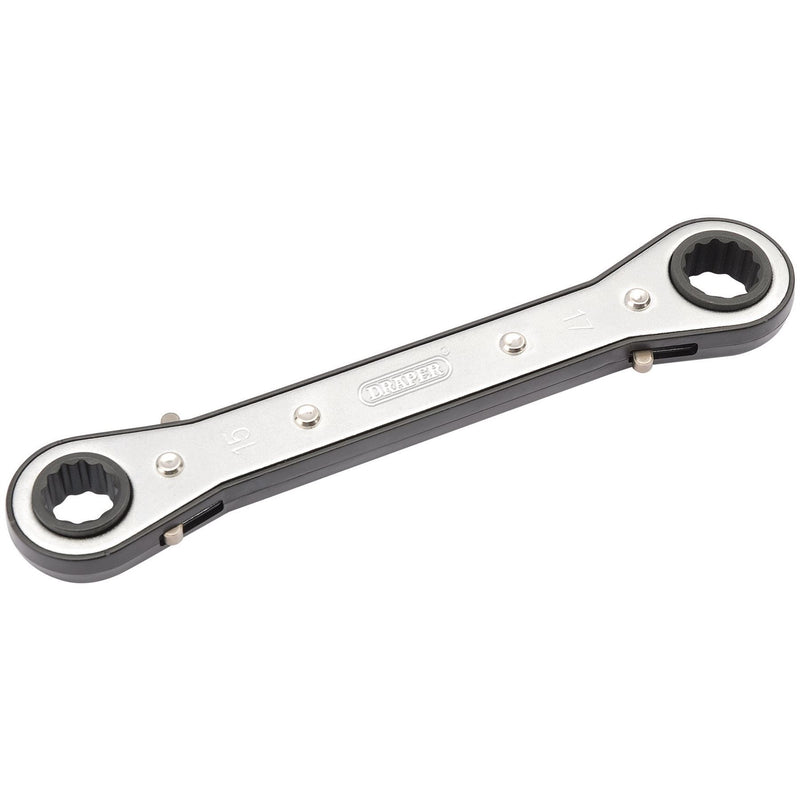 Draper Ratcheting Ring Spanner, 15 x 17mm 31996 Draper - Dynamic Drive