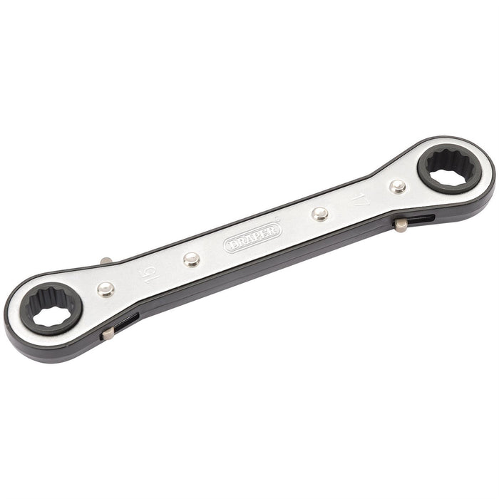 Draper Ratcheting Ring Spanner, 15 x 17mm 31996 Draper - Dynamic Drive