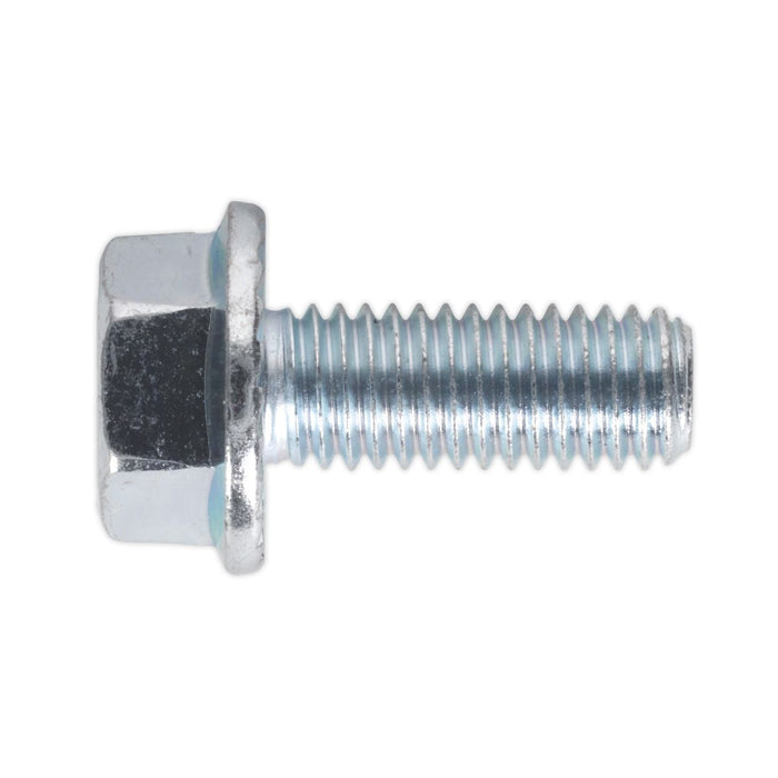 Sealey Setscrew M8 x 20mm Flanged Serrated DIN 6921 Pack of 50 SFS820 Sealey - Dynamic Drive