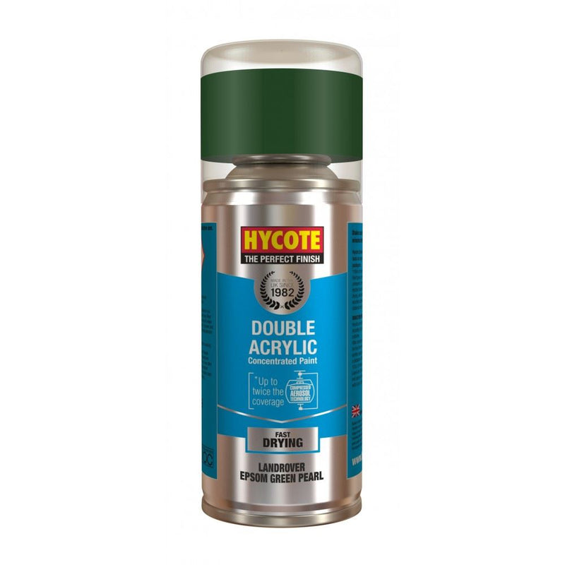 4x Hycote Aerosol Paint for Land Rover Epsom Green (Pearlescent)150ml Hycote - Dynamic Drive
