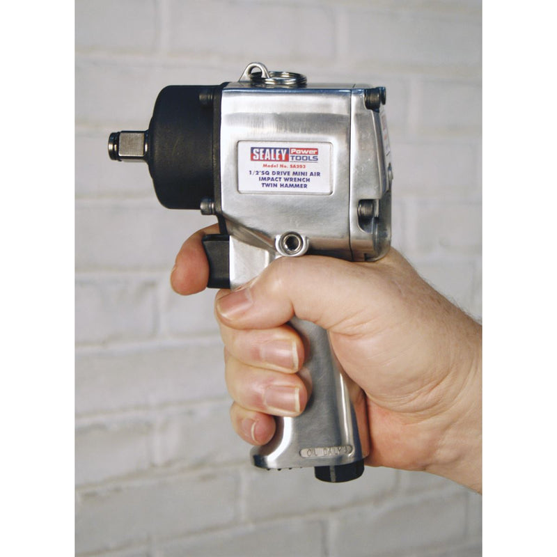 Sealey Air Impact Wrench 1/2Inchsq Drive Compact - Twin Hamm Sealey - Dynamic Drive