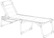 Quest Vienna Pro Lounge bed with side table Quest - Dynamic Drive
