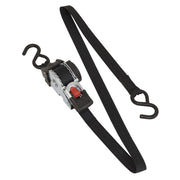 Sealey Auto Retract Ratchet Tie Down Strap 600kg Capacity 25mmx3m ATD25301 Sealey  - Dynamic Drive