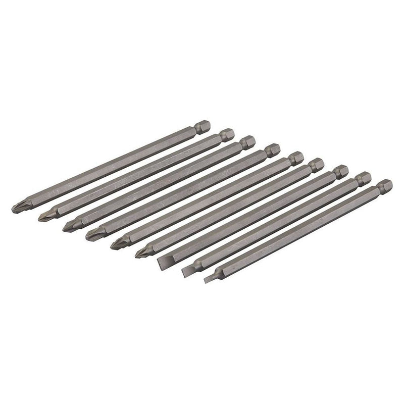 Silverline Extra-Long Power Bit Set 9pce 150mm Silverline - Dynamic Drive