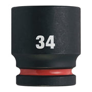Milwaukee Hex Socket Shw 3/4 Std 34mm-1Pc 34mm Milwaukee - Dynamic Drive