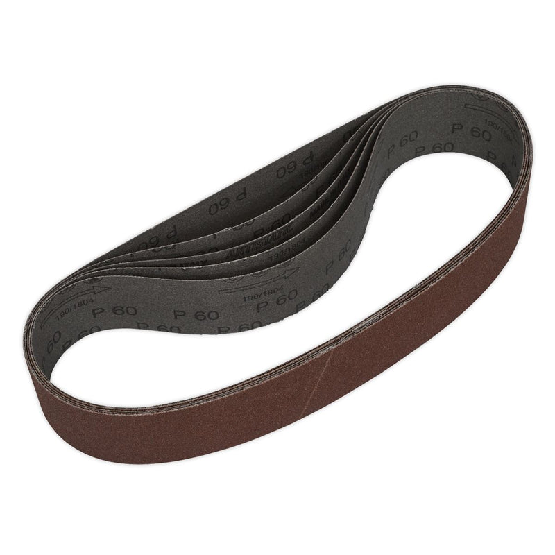 Sealey Sanding Belt 50 x 686mm 60Grit Pack of 5 SB006 Sealey - Dynamic Drive