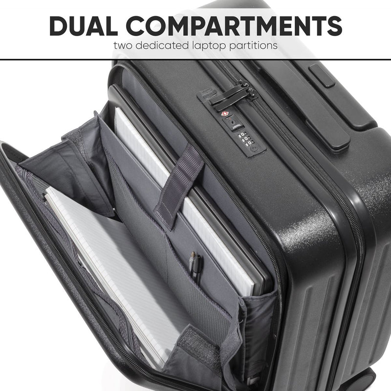 Dellonda Cabin Size Luggage with Laptop Compartments & Dual TSA Lock 18" Dellonda - Dynamic Drive