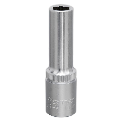 Sealey WallDrive Socket 11mm Deep 1/2"Sq Drive S1211D Sealey - Dynamic Drive