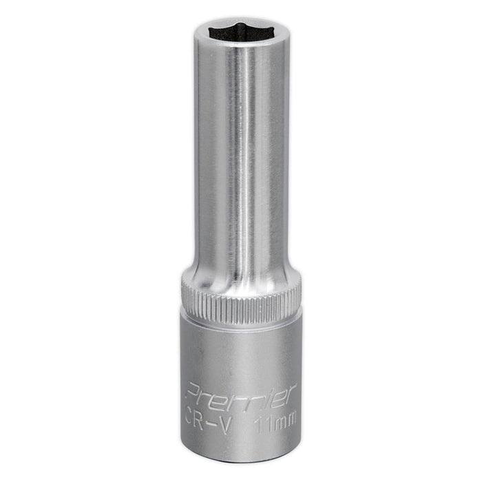 Sealey WallDrive Socket 11mm Deep 1/2"Sq Drive S1211D Sealey - Dynamic Drive