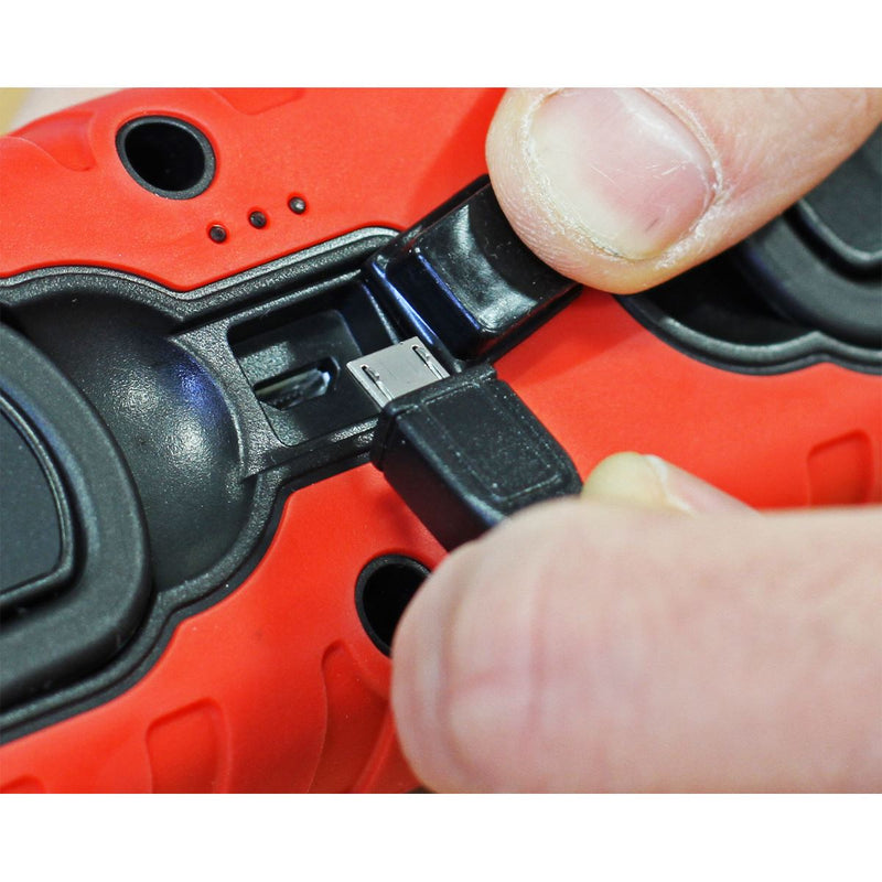 Sealey Rechargeable 360 Inspection Light 16 SMD LED & 3W LED Red 2 x Lithium-ion Sealey - Dynamic Drive