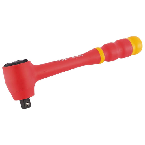 Draper VDE Reversible Ratchet with Soft Grip Handle, 1/2" Sq. Dr. 31137 Draper - Dynamic Drive