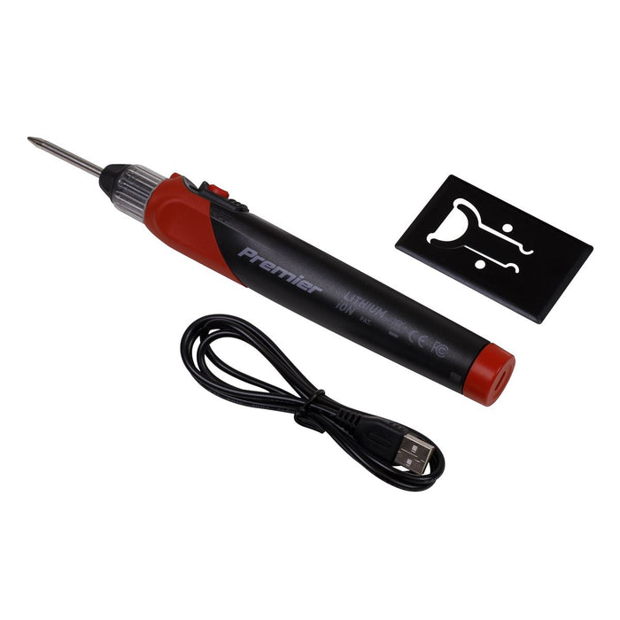 Sealey Lithium-ion Rechargeable Soldering Iron 12W SDL10 Sealey - Dynamic Drive
