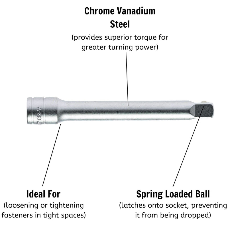Teng Tools 1/2" Extension Bar 150mm Teng Tools - Dynamic Drive