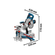 Bosch GCM 18V-216 Professional BITURBO Mitre Saw 18V Bare Unit Bosch - Dynamic Drive