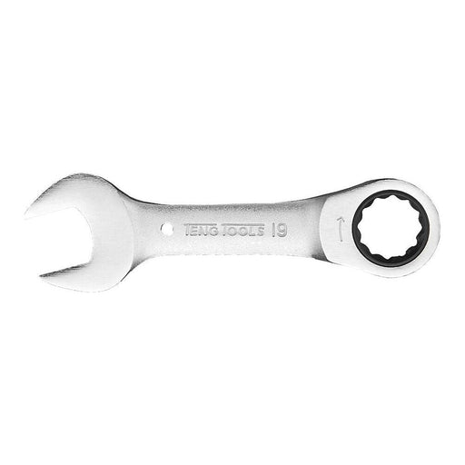 Teng Tools Stubby Ratcheting Combination Spanner Metric RS 19mm Teng Tools - Dynamic Drive