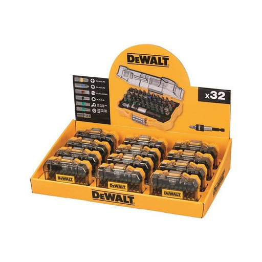 Dewalt Power Tools Screwdriver Bit Set 32 Piece Merchandiser of 12 DeWALT Power Tools - Dynamic Drive