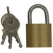 MDS1203 W4 Camping padlock 2 keys 37664 W4 - Dynamic Drive