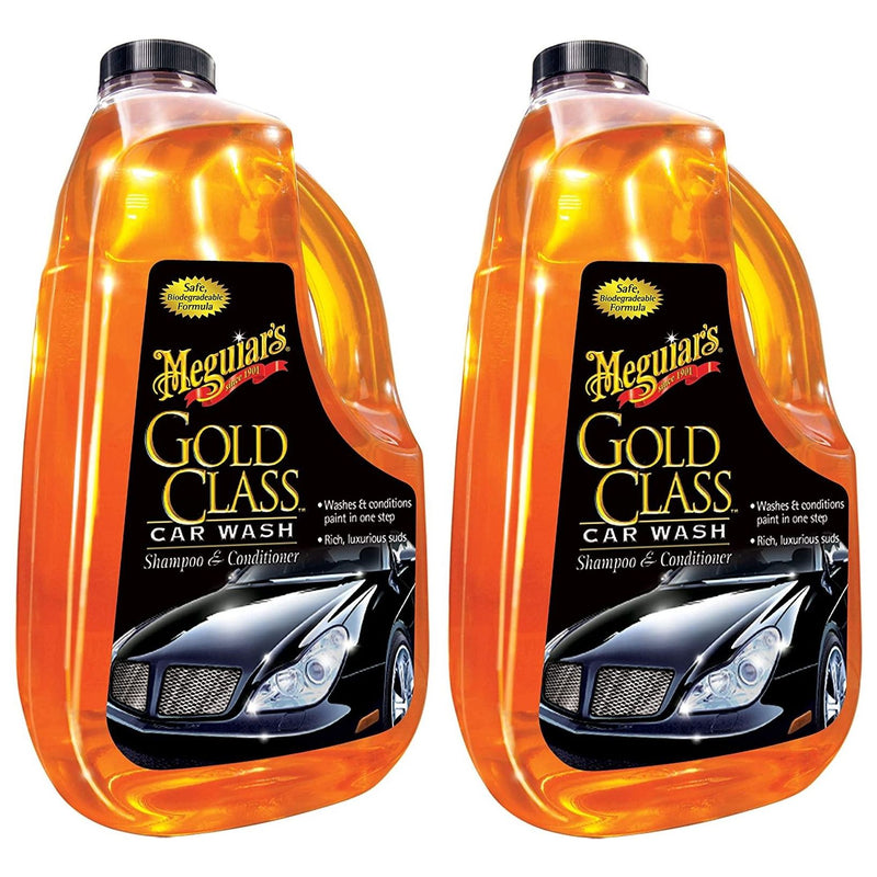 2x Meguiars Gold Class Car Wash Shampoo & Conditioner 1.89L Car Gloss G7164EU Meguiar's  - Dynamic Drive