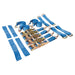 Silverline Car Transporter Alloy & Steel Wheels Tie-Down Set 16pce 3m x 50mm Silverline - Dynamic Drive
