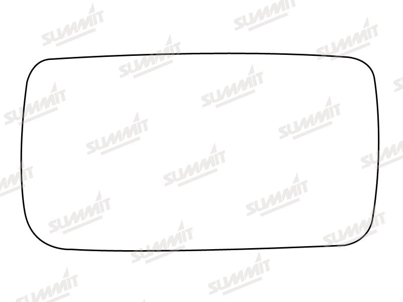 Summit Stick-On Standard Mirror Glass fits Ford Escort Estate Orion LHS Summit - Dynamic Drive