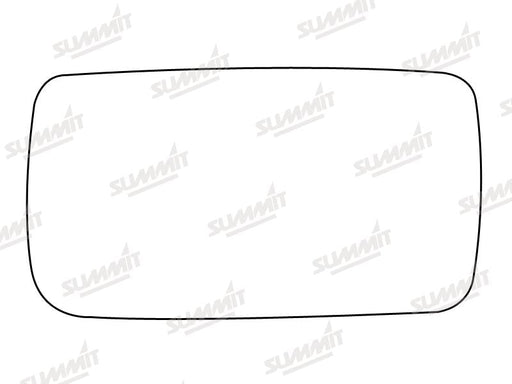 Summit Stick-On Standard Mirror Glass fits Ford Escort Estate Orion LHS Summit - Dynamic Drive