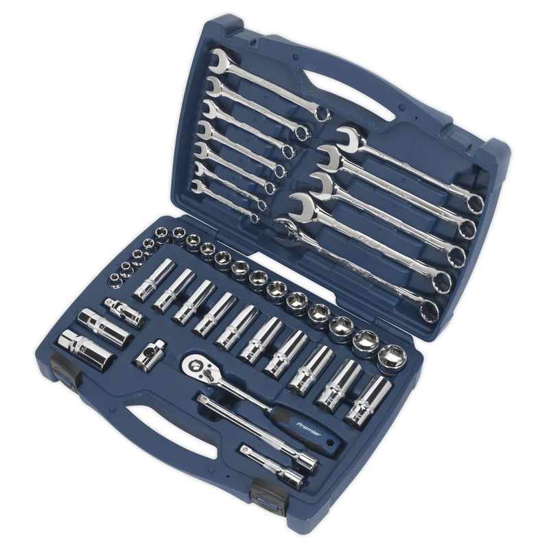Sealey Socket & Spanner Set 46pc 3/8"Sq Drive WallDrive Metric AK8996 Sealey - Dynamic Drive