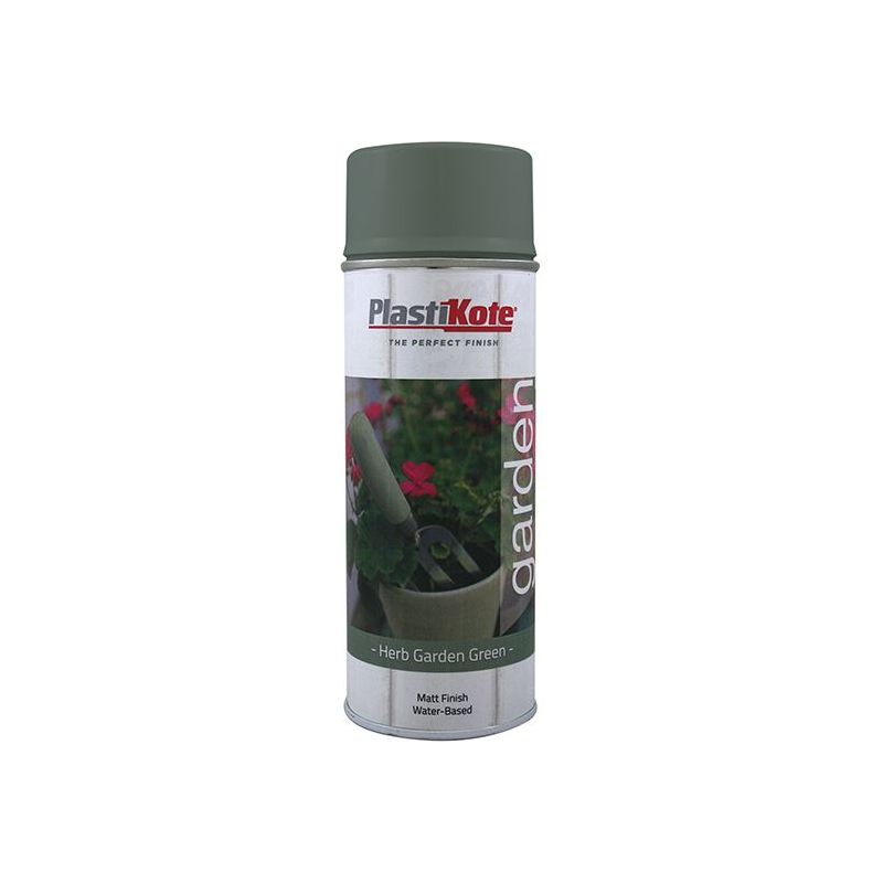 Plastikote Garden Colours Spray Paint Herb Garden Green 400ml PlastiKote - Dynamic Drive