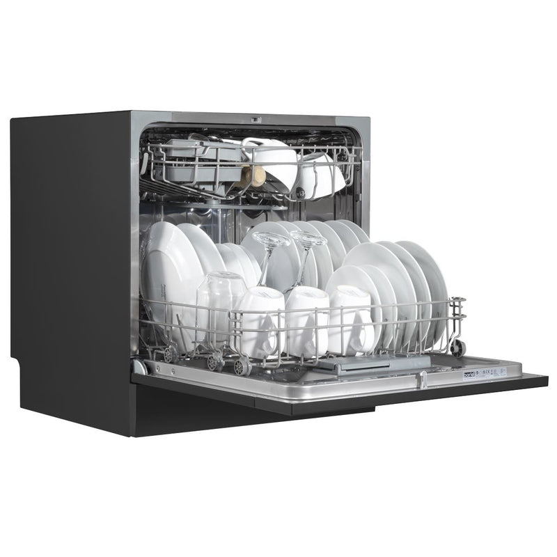 Baridi Tabletop Dishwasher 8 Place Settings 8L Capacity - Black DH88 Baridi - Dynamic Drive