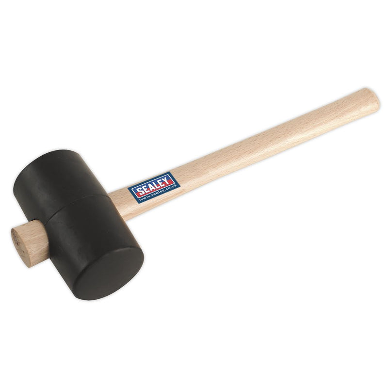 Sealey Rubber Mallet 1.75lb Black RMB175 Sealey - Dynamic Drive