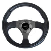320mm Black Moulded Steering Wheel + Boss fits Audi V8 80 90 100 Quattro Avant Mountney Classic  - Dynamic Drive