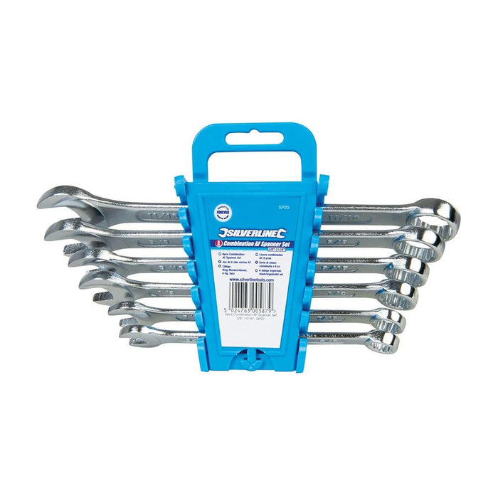 Silverline Combination Spanner Set 6pce 3/8" - 11/16" AF Silverline - Dynamic Drive