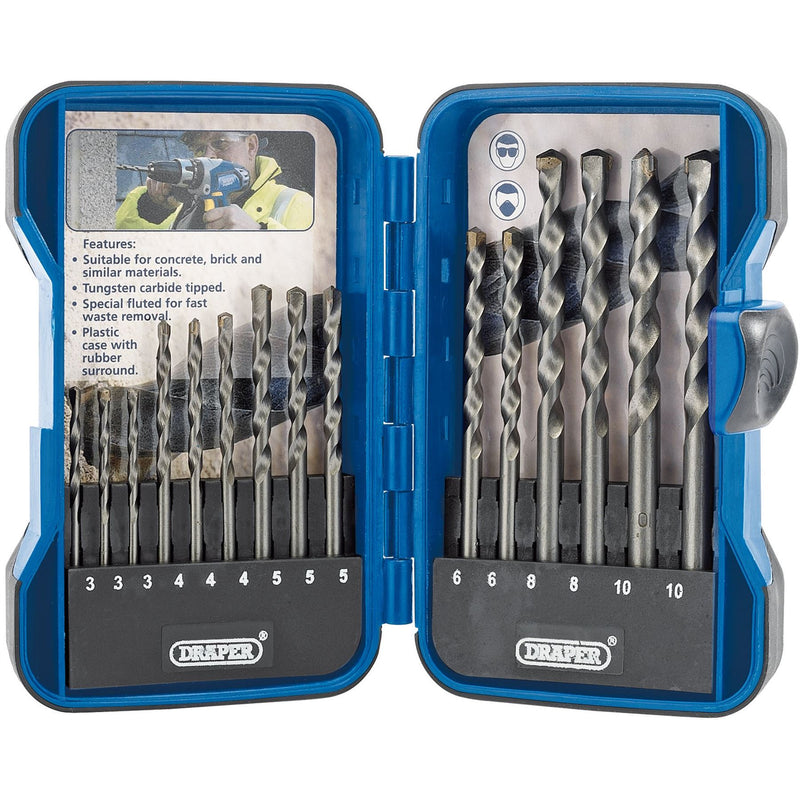 Draper Masonry Drill Bit Set (15 Piece) 18550 Draper - Dynamic Drive