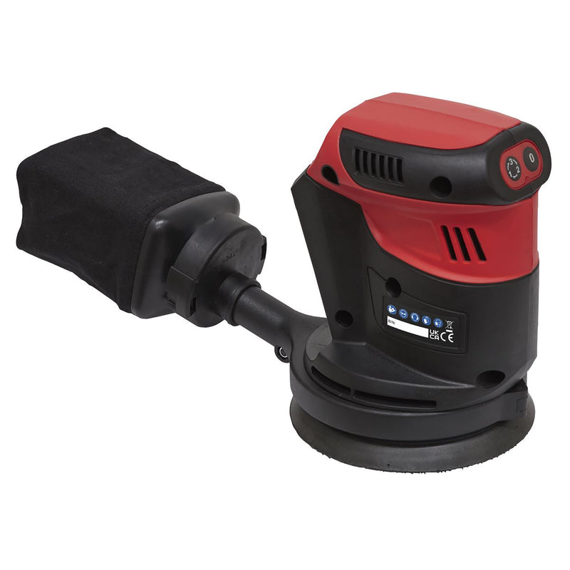 Sealey Orbital Palm Sander 20V SV20 Series125mm Body Only CP20VOS Sealey - Dynamic Drive