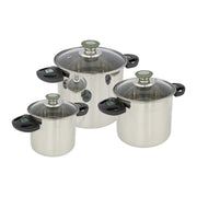 Bo-Camp Cookware Set Elegance Compact 3 RVS Bo-Camp - Dynamic Drive