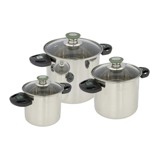 Bo-Camp Cookware Set Elegance Compact 3 RVS Bo-Camp - Dynamic Drive