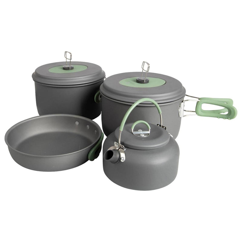 Bo-Camp Cookware Set Explorer 4 Pieces with Tea Kettle Aluminium Bo-Camp - Dynamic Drive