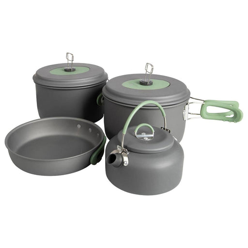 Bo-Camp Cookware Set Explorer 4 Pieces with Tea Kettle Aluminium Bo-Camp - Dynamic Drive