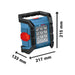 Bosch GLI 18V-1200 C Cordless Mini Jobsite Light 18V Bare Unit Bosch - Dynamic Drive