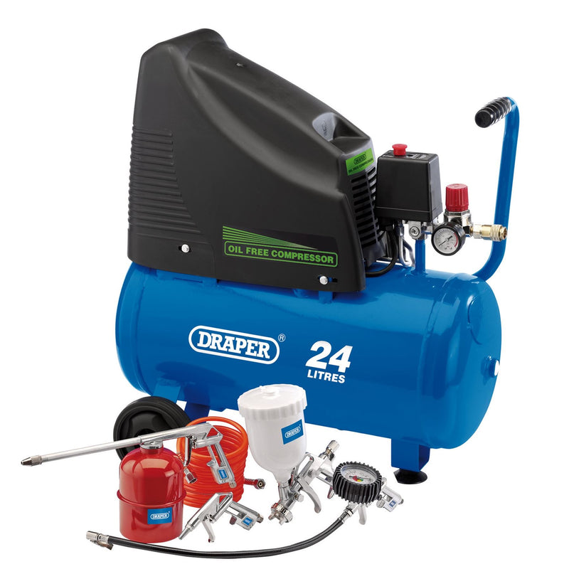 Draper 230V Oil Free Compressor and Air Tool Kit 90126 Draper - Dynamic Drive