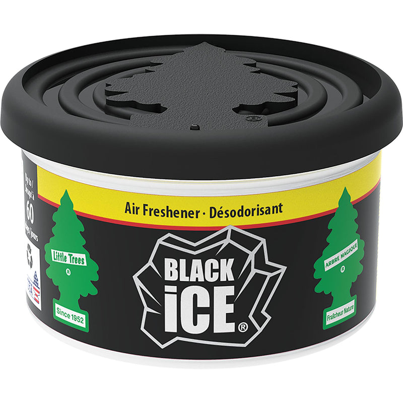 4x Little Tree Magic Car Air Freshener BLACK ICE Fragrance Scent Fiber Can 30g Little Trees  - Dynamic Drive
