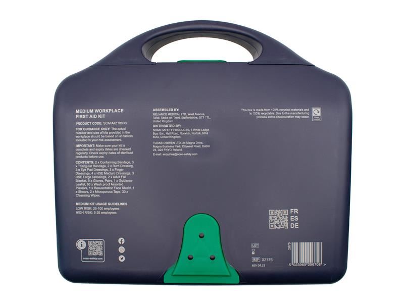 Scan First Aid Kit 1-100 Persons BS Approved Scan - Dynamic Drive