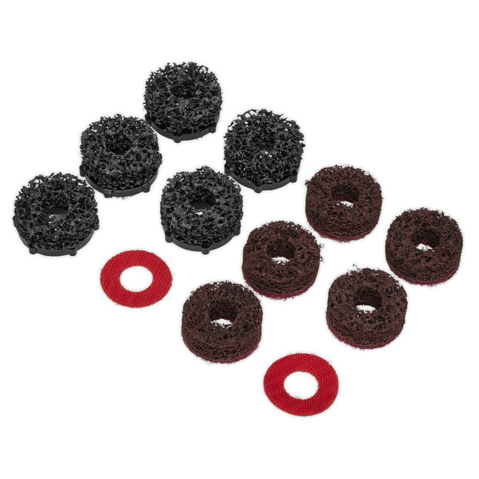Sealey Stud Hub Cleaner Pads for VS8002 Pack of 12 VS8002A Sealey - Dynamic Drive